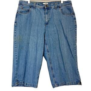 Vintage Christopher & Banks Women's Capri Denim Jeans Light Wash Size 14 EUC